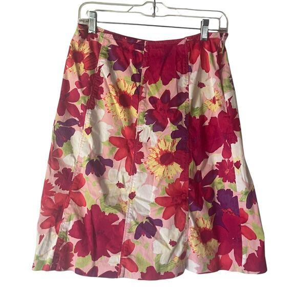 Pursuits, Itd. Y2k 2000s Women's Size 10‎ Floral Knee Length Skirt - Picture 1 of 8